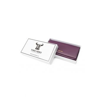 Portofel femei din piele naturala violet Reset