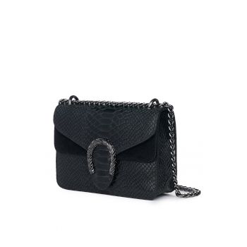 Poseta dama din piele naturala Diane neagra Poseta dama din piele naturala Diane neagra