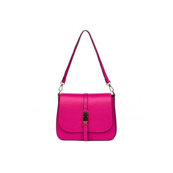 Poseta din piele naturala Aretha fucsia
