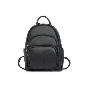 Rucsac din piele naturala Alghero negru Rucsac din piele naturala Alghero negru