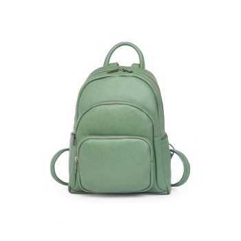 Rucsac din piele naturala Alghero verde