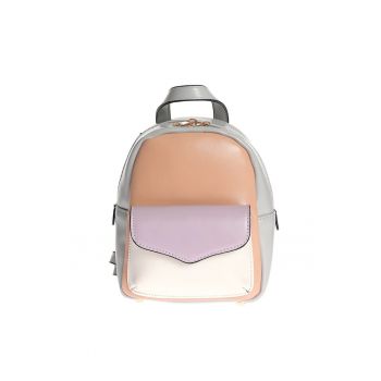 Rucsac mini multicolor din piele ecologica