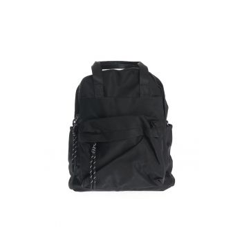 Rucsac negru casual cu compartimente multiple