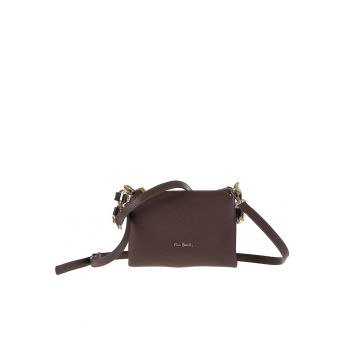 Geanta crossbody de piele cu bareta ajustabila si detasabila Brunilde