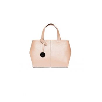 Geanta dama piele -  Cosulet Ana mic - roz - 31x14x20 cm