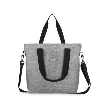 Geanta dama umar - Shopper - Gri - 43x34x17 cm
