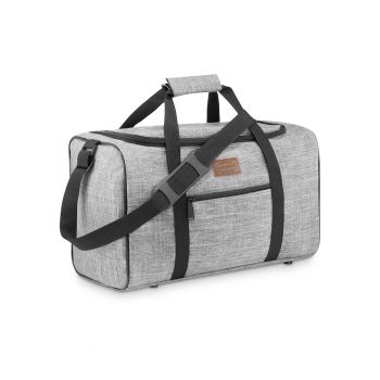 Geanta de voiaj - pentru avion - gri - atasabil la troler - 40x20x25 - 20L - ZG836