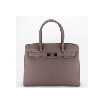 Geanta mare taupe inchis  CM7391-1 17 18152
