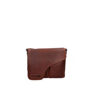 Geanta messenger de piele Bromley