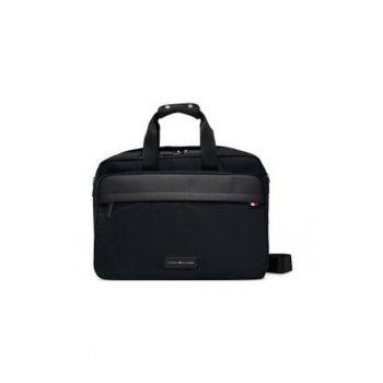 Geanta pentru laptop barbati -  material textil - negru