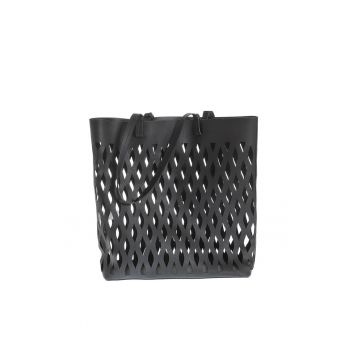 Geanta shopper cu model perforat