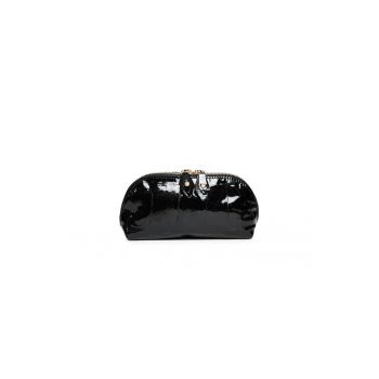 Portfard piele -  Solaresse - croco lac negru - 17 x 5 x 9 cm