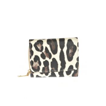Portofel compartimentat cu model animal print -  Paris