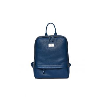 Rucsac dama piele -  2 - albastru - 28 x 15 x 35 cm