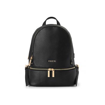 Rucsac dama piele ecologica - Negru - 21x30x14 cm - ZG979