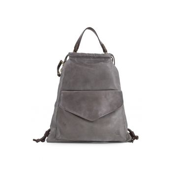 Rucsac din piele cu buzunar exterior - 57945