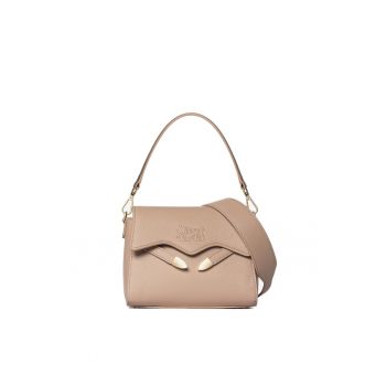 SECRET PON PON. - Geanta crossbody din piele ecologica cu clapa Iduna Lux