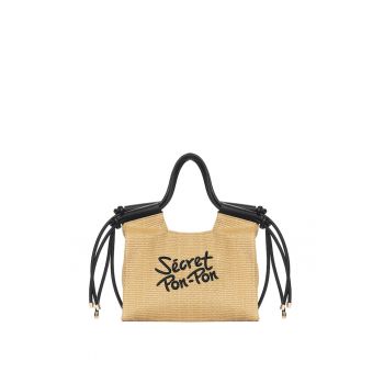 SECRET PON PON. - Geanta tote cu logo Nimue Lux