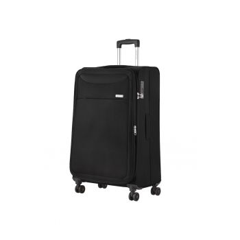 Troler mare extensibil  Air - bagaj de cala - 77x47x32 cm - poliester - +20% capacitate - 3.5 kg - negru