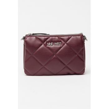 Geanta crossbody cu aplicatie logo
