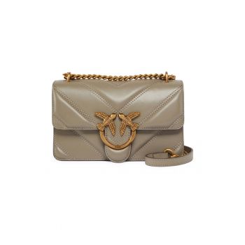 Geanta crossbody de piele cu aspect matlasat