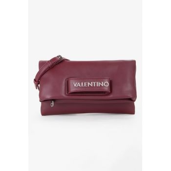Geanta crossbody de piele ecologica cu clapa