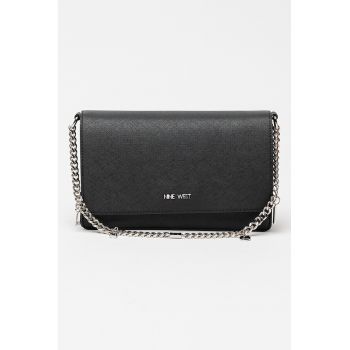 Geanta crossbody de piele ecologica cu maner din lant