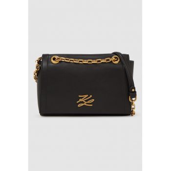 Geanta crossbody din piele cu logo