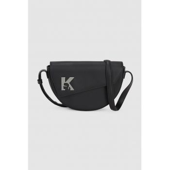 Geanta crossbody din piele ecologica cu imprimeu logo
