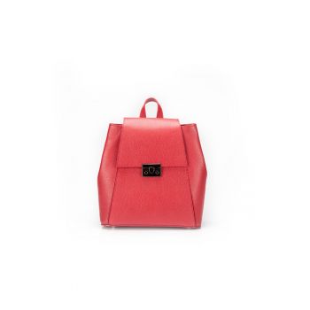 Geanta dama piele -  Aamina mica - rosu - 27x12x27 cm