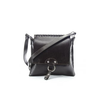 Geanta dama piele -  Cami - maro - 26x3x23 cm