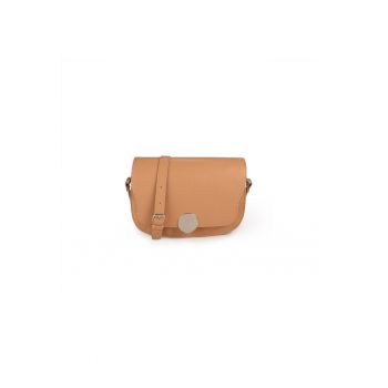 Geanta dama piele -  Cara - coniac - 29 x 9 x 19 cm