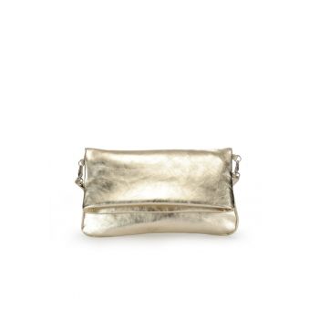 Geanta dama piele -  Laura 46 - auriu - 30x3x18 cm