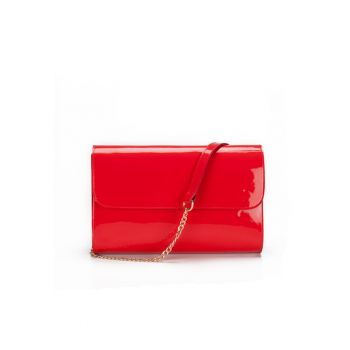 Geanta dama piele -  Plic Laura 41 C - rosu - 31x7x21 cm