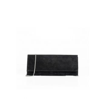 Geanta dama piele -  Plic Rama - negru - 30x4x13 cm