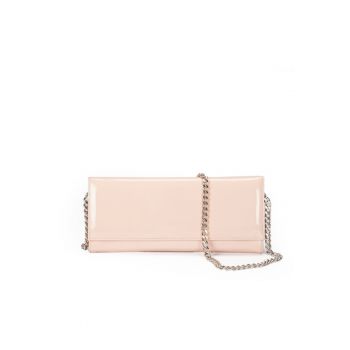 Geanta dama piele -  Plic Rama - nude - 22x5x15 cm