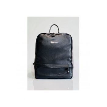 Geanta dama piele -  Rucsac 2 - negru - 28x15x28 cm