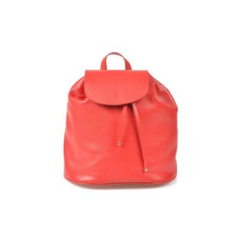 Geanta dama piele -  Rucsac 4 mic - rosu - 31x15x31 cm