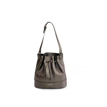 Geanta dama piele -  Saculet mic - canna fucile - 30 x 12 x 30 cm