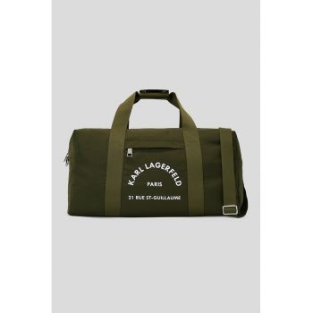Geanta duffle din material textil cu bareta ajustabila de umar