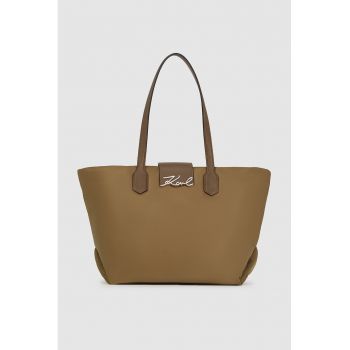 Geanta shopper cu logo metalic