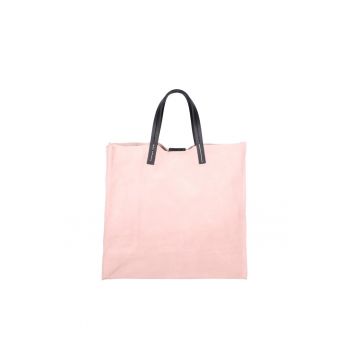 Geanta tote din piele intoarsa cu etui detasabil Novara Lux