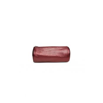 Portfard piele -  Skin - bordo sidef - 20 x 9 x 9 cm