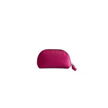 Portfard piele -  Sun - fuxia - 12 x 5 x 8 cm