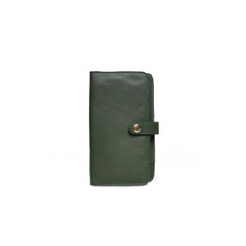 Portofel piele -  Portofel Fortuna - verde - 12 x 2 x 21 cm