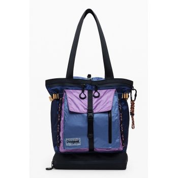 Rucsac convertibil cu aspect contrastant