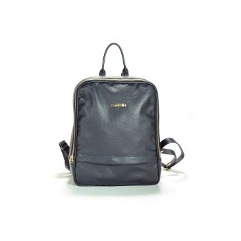Rucsac dama piele -  2 - bleumarin - 28 x 15 x 35 cm