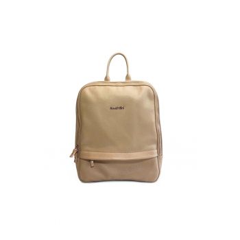 Rucsac dama piele -  2 - nude - 28 x 15 x 28 cm