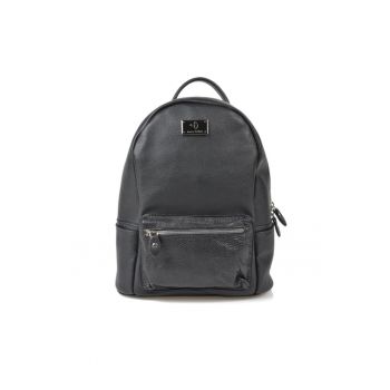 Rucsac dama piele -  3 mare - negru - 29 x 16 x 35 cm
