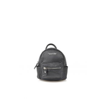 Rucsac dama piele -  Rucsac 3 mic - negru - 16 x 12 x 17 cm